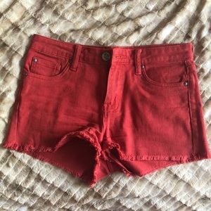 High-Waisted Denim Cut Offs